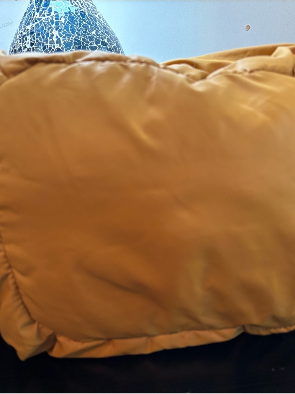 See by Chloé Joyrider Puffy Nylon Tote Bag - Saffron Yellow (with Sheep Charm!) - Picture 10 of 16